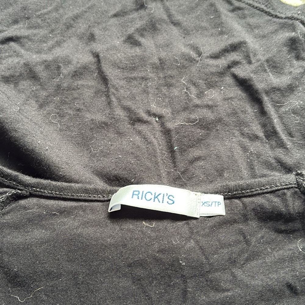 Ricki’s Black Lace Overlay Blouse | High-Low Layered Cap Sleeve Top Size XS‎ - Picture 6 of 6